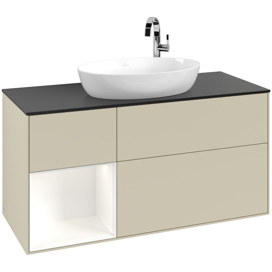 Wastafelonderkast Finion 1200x603x501mm S.Grey Matt Lacquer F942MTHJ