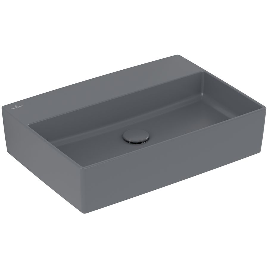 Opzetwastafel Memento 2.0 600x420mm Grafiet CeramicPlus  4A0763i4