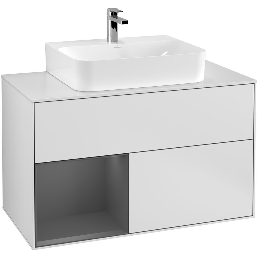 Wastafelonderkast Finion 1000x603x501mm White Matt Lacquer G111GKMT