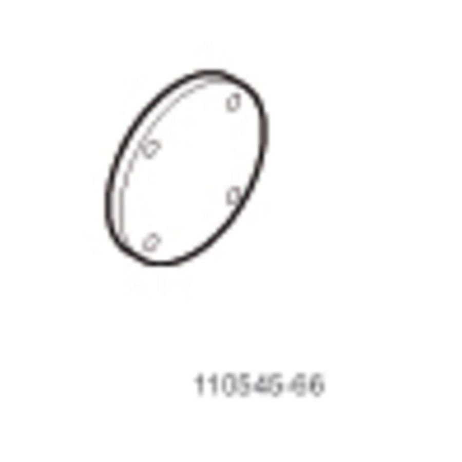 Blindflens DN50 gas PN16, incl. pakking, bouten, moeren