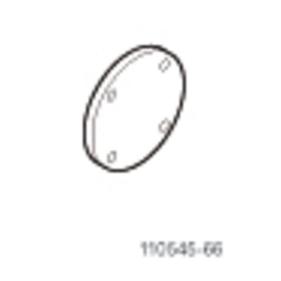 Blindflens DN65 gas PN16, incl. pakking, bouten, moeren