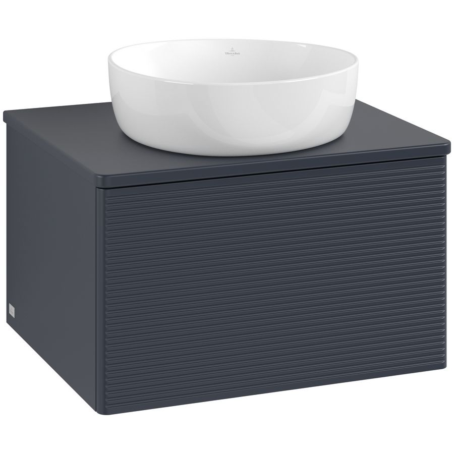 Wastafelonderkast Antao 600x360x500mm Mid.Blue Matt Lacquer L29150HG