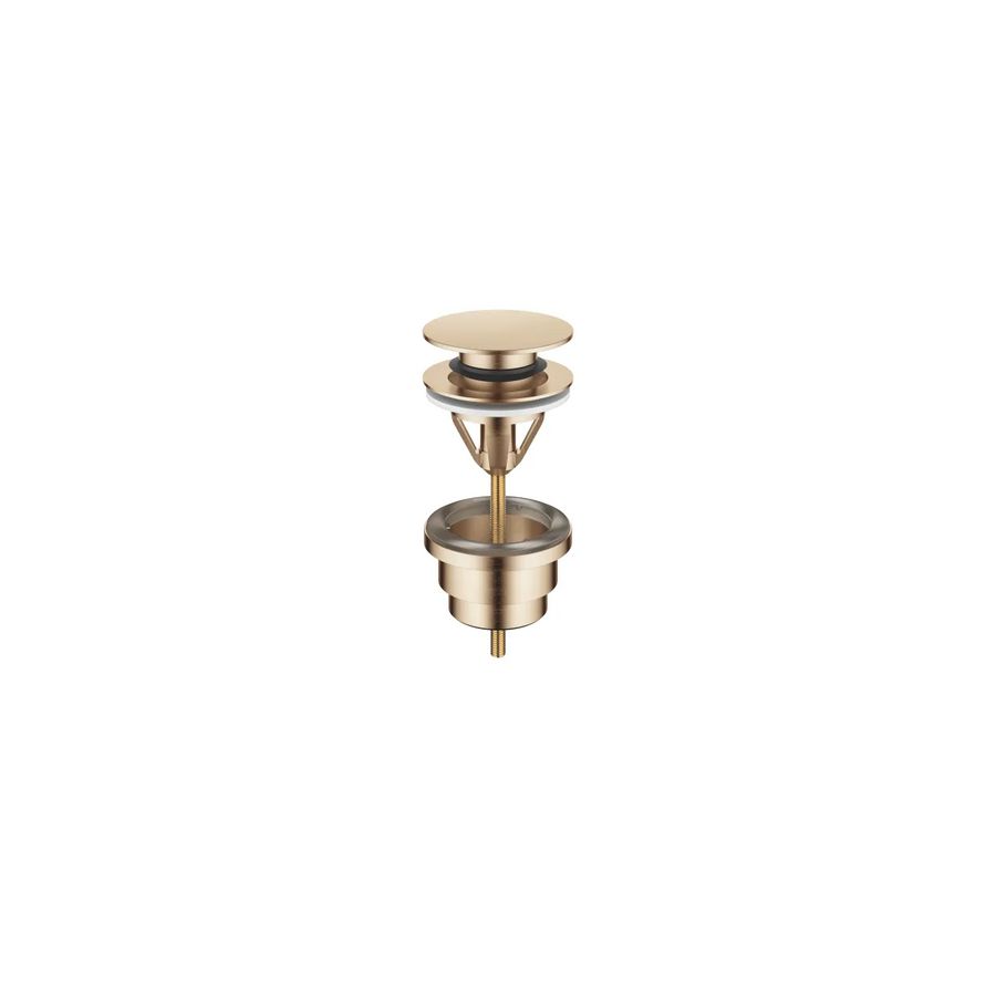 Afvoer. druksluiting 1 1/4" Light Gold gebors.