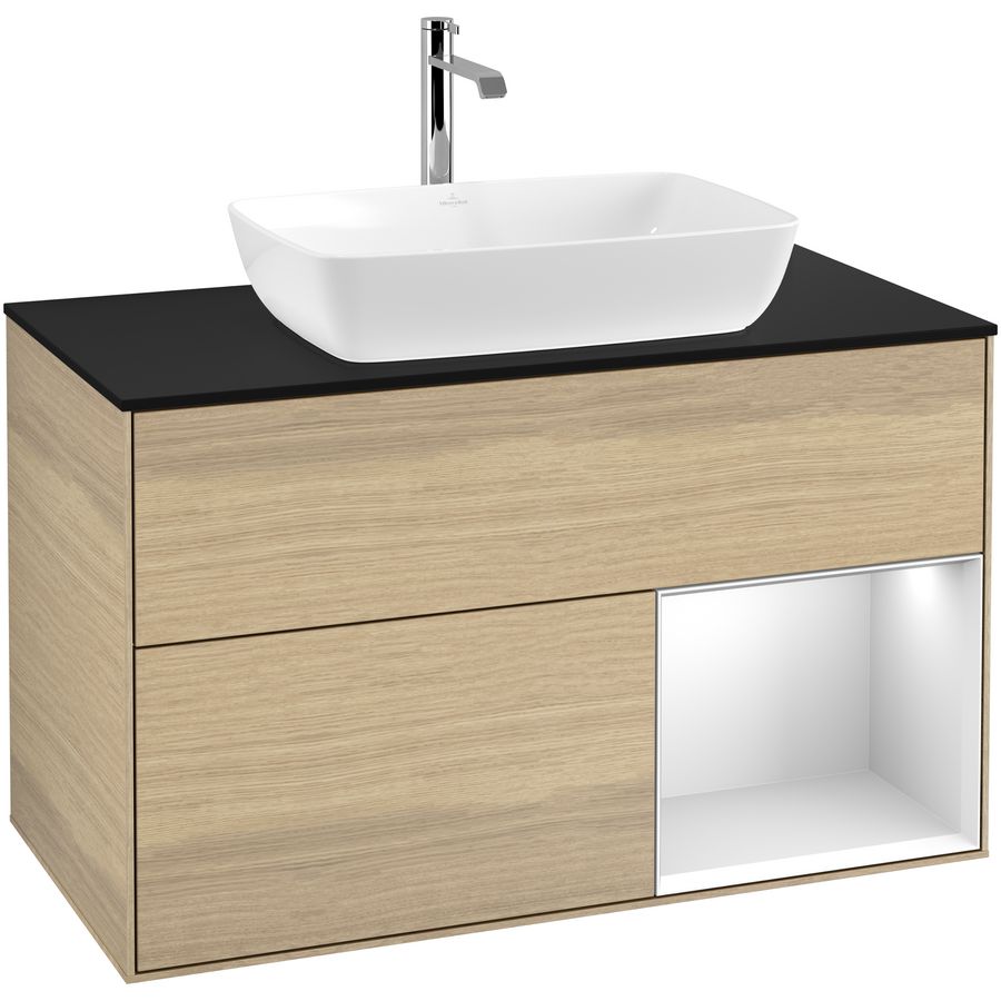 Wastafelonderkast Finion 1000x603x501mm Oak Veneer F782MTPC