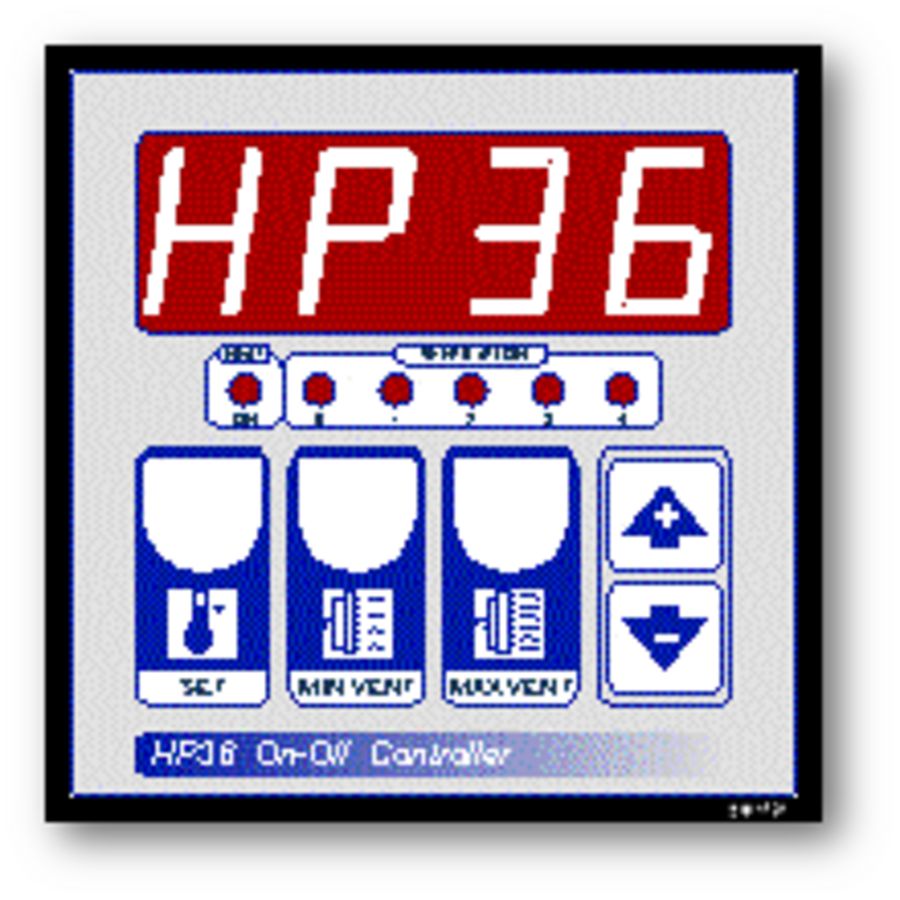 Pola HP36 On-Off ventilation controller in kunststof kast
