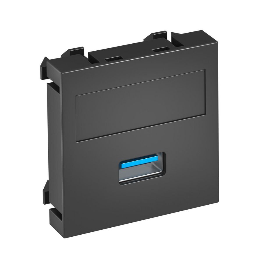 Draagplaat USB 3.0 A connector schroefaansl. 45x45mm 6104877