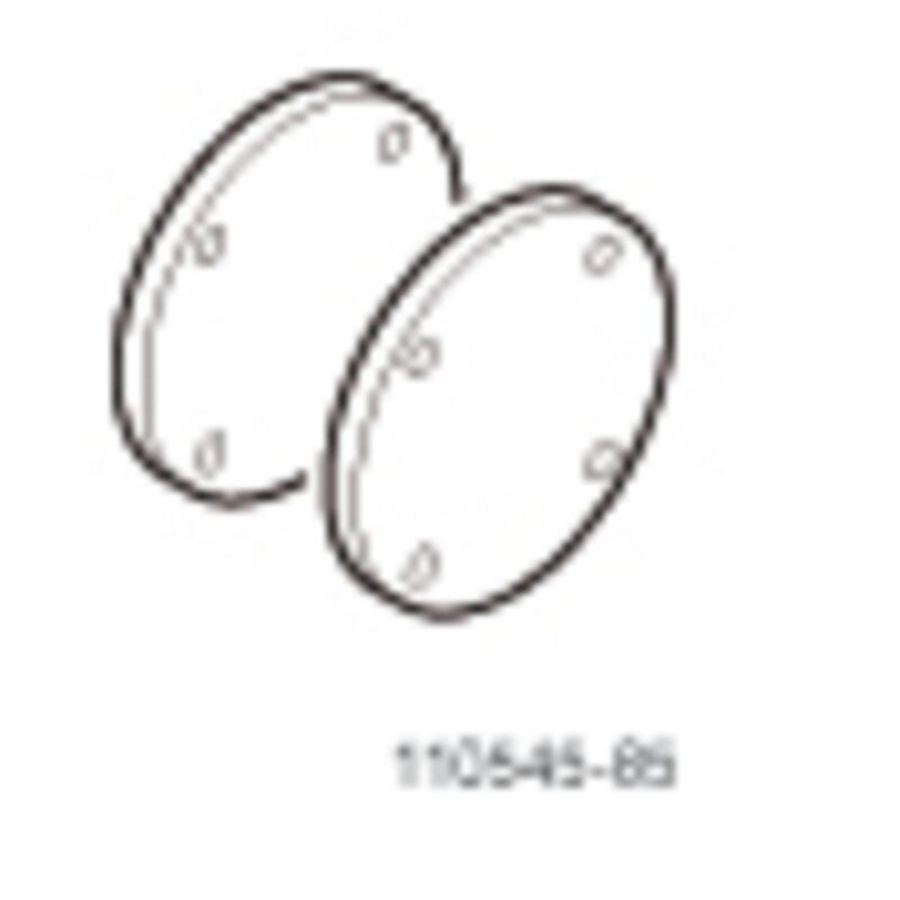 Blindflenzen DN100 water PN6, incl. pakking, bouten, moeren