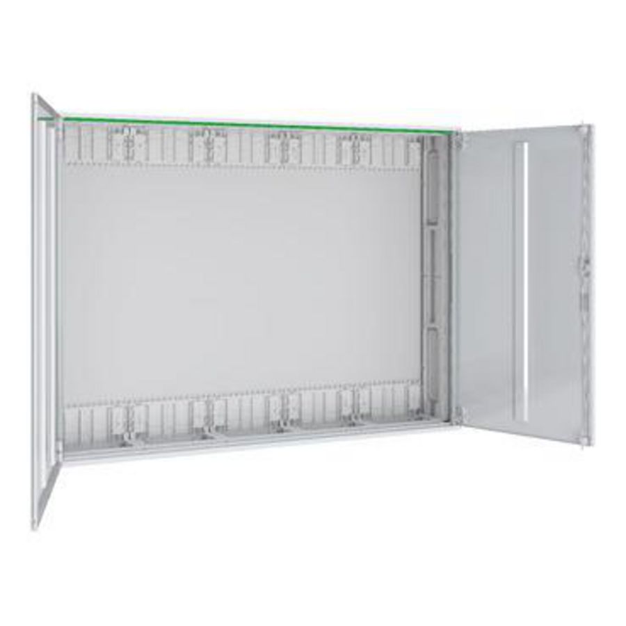 Metalen wandbehuizing B1300xH950xD210mm IP44 klasse II