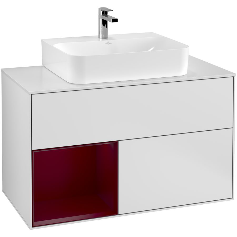 Wastafelonderkast Finion 1000x603x501mm White Matt Lacquer G111HBMT