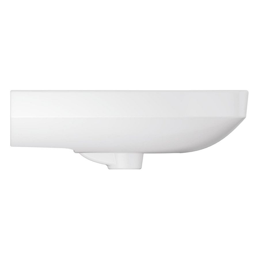 Euro Ceramic wastafel 60cm zonder kraagat met overloop