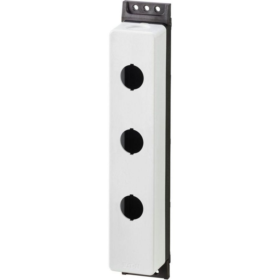 Opbouwkast vlak grijs 3 inbouwplaatsen 3 x M22