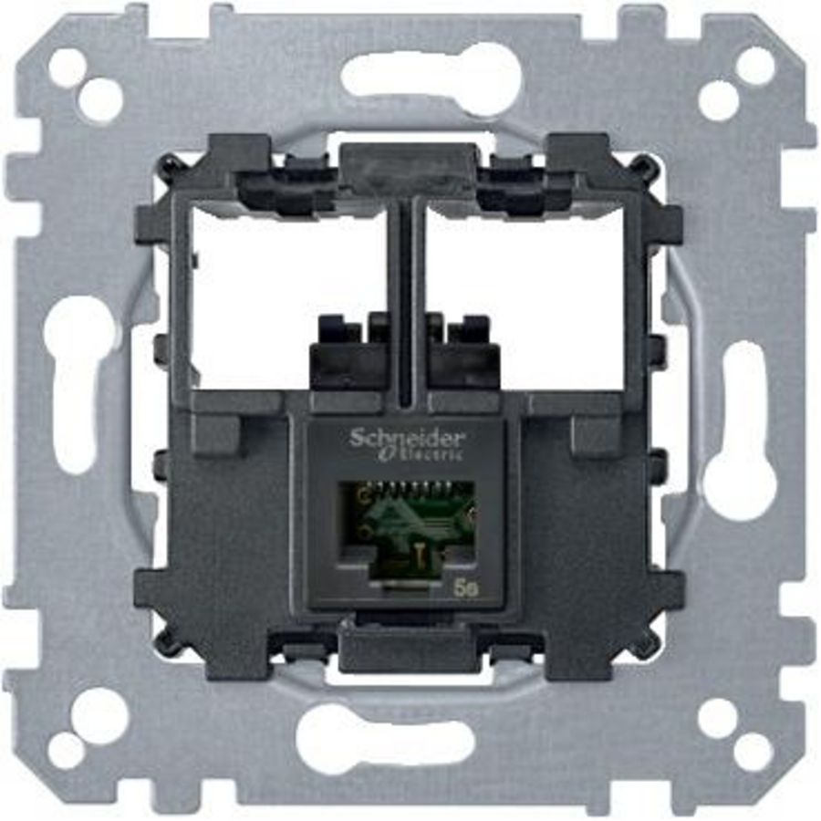 Sokkel RJ45 1-voudig CAT5E UTP Actassi Merten