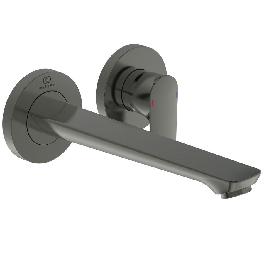 Connect Air wandmengkraan uitloop 225mm 2 opbouwd. magnetic grey (grijs)