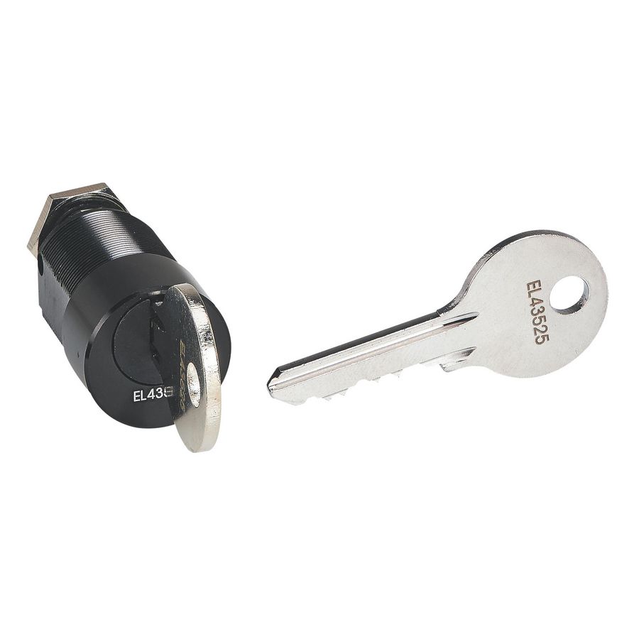 Cilinderslot met vlakke sleutel (EL43525)