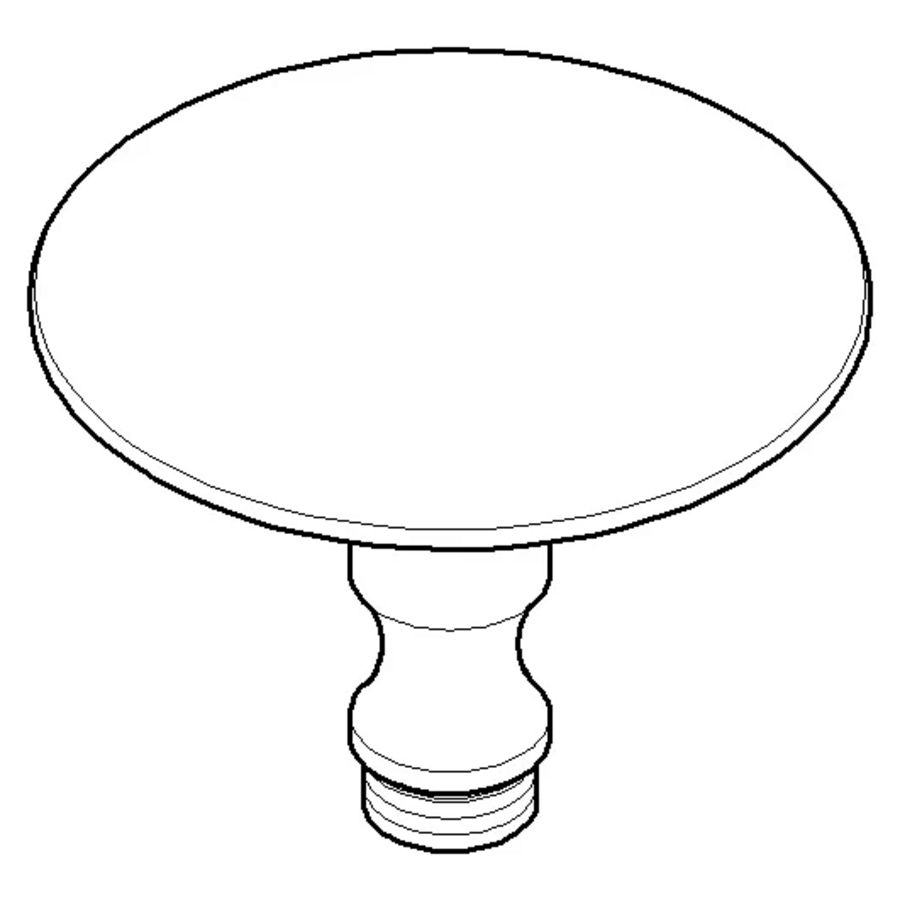 Stop 63x48mm Champagne gebors. (22kt Goud)