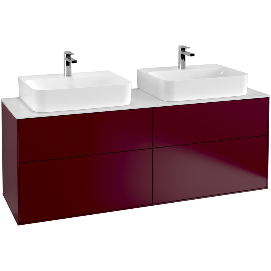 Wastafelonderkast Finion 1600x603x501mm Peony Matt Lacquer G18100HB