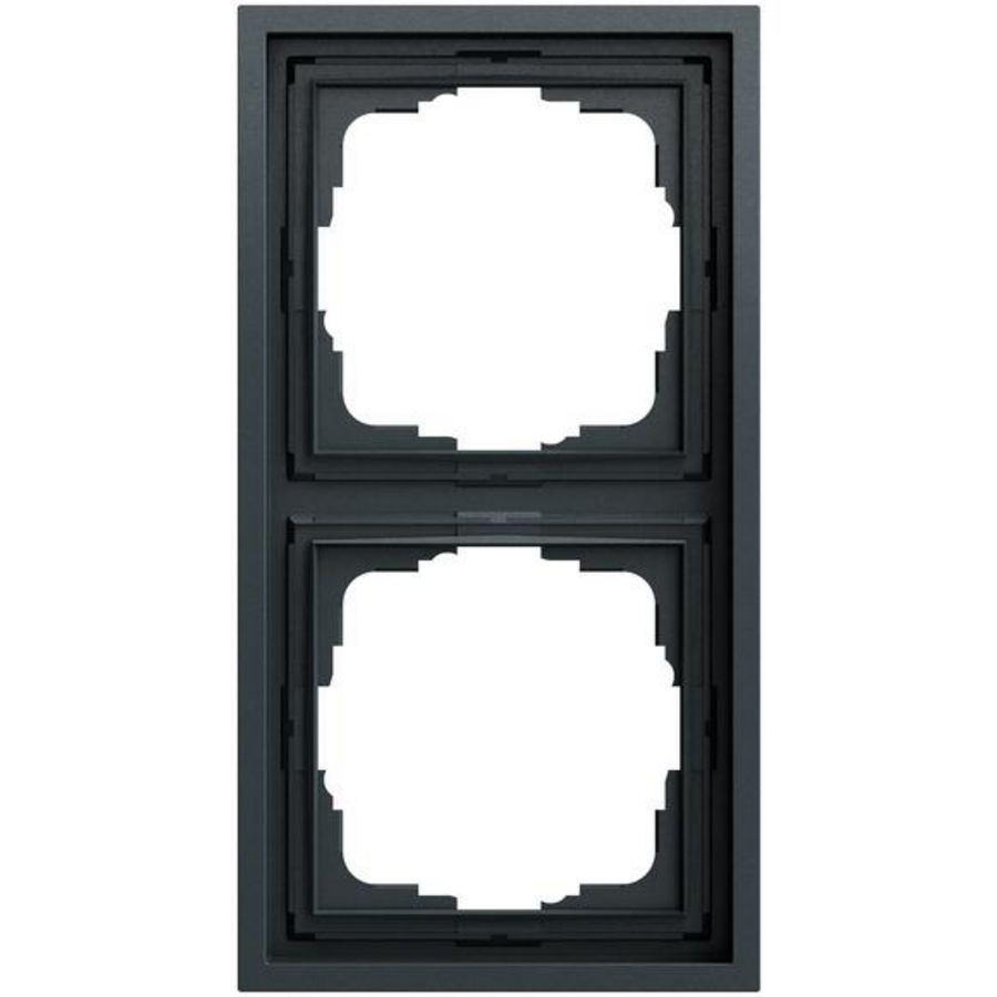 Afdekraam 2-v Gira F300 antracit(gel.)