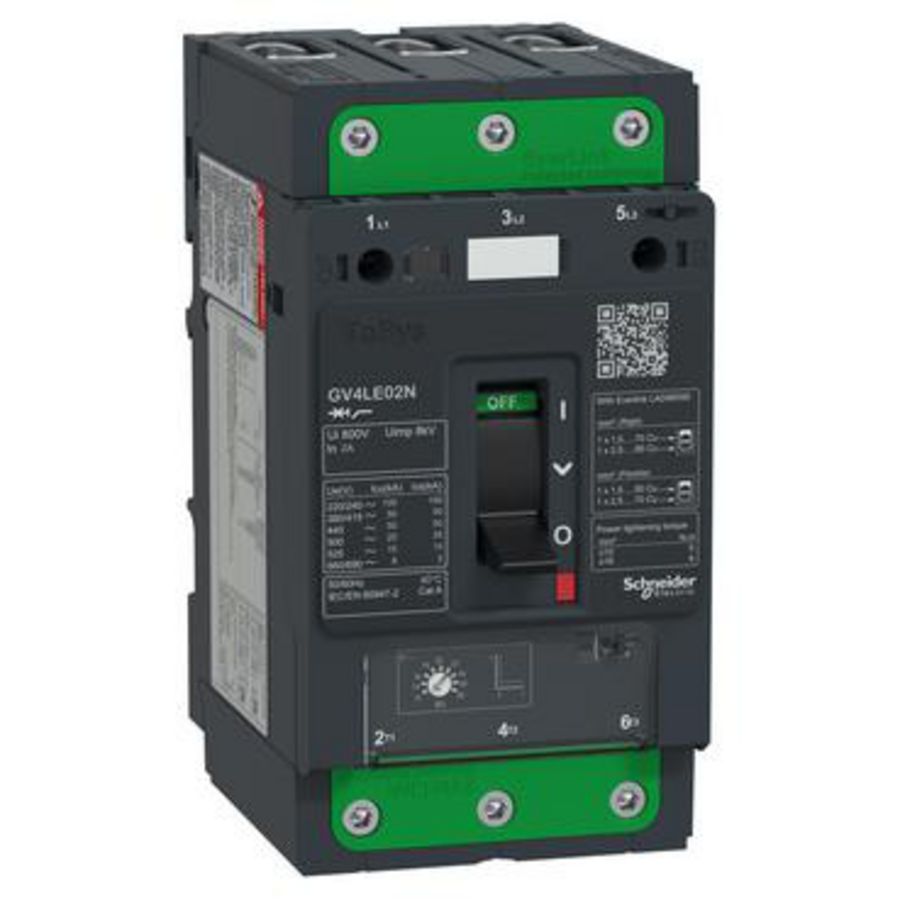 Vermogensschakelaar Magnetisch 2A 3P EverLink TeSys GV4