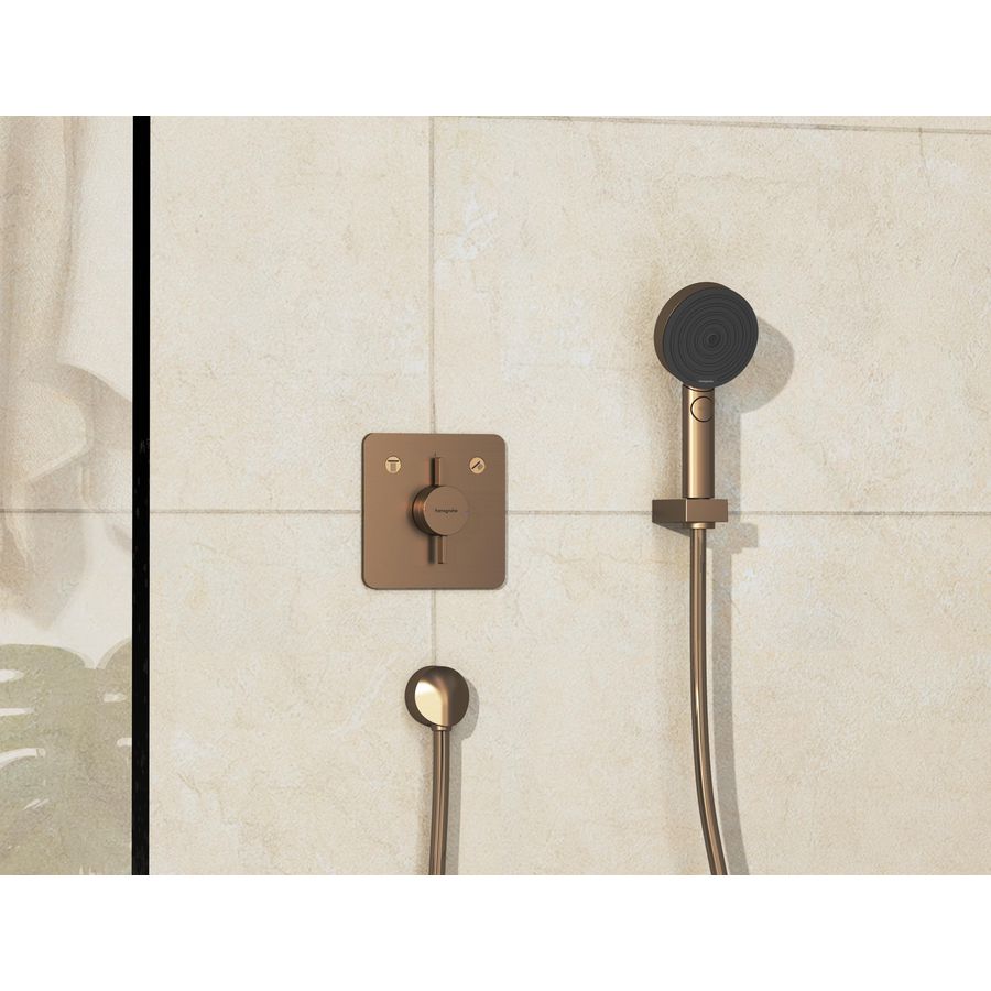 DuoTurn Q afbouwdeel tbv inbouwkraan voor 2 functies Brushed Bronze