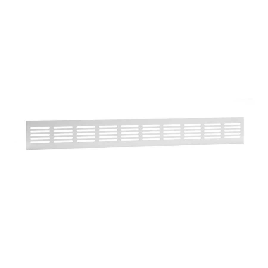 ALU plintrooster 500x60mm wit