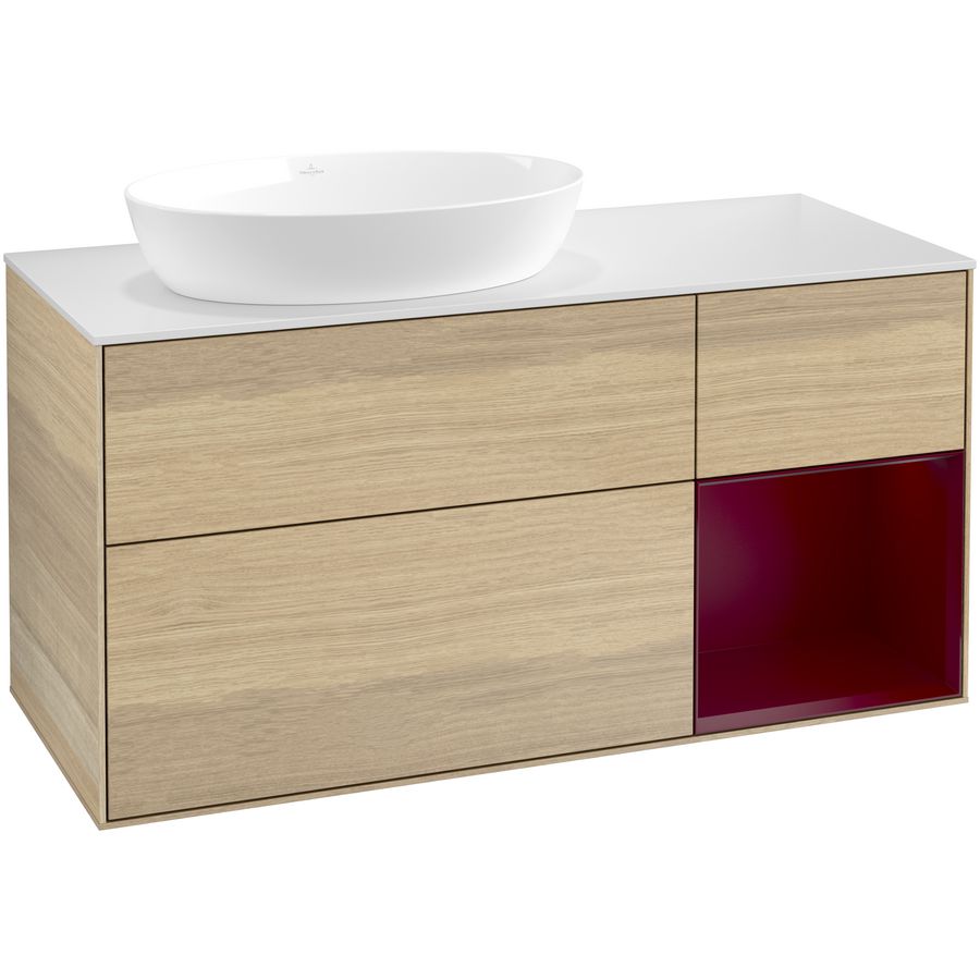 Wastafelonderkast Finion 1200x603x501mm Oak Veneer GA51HBPC