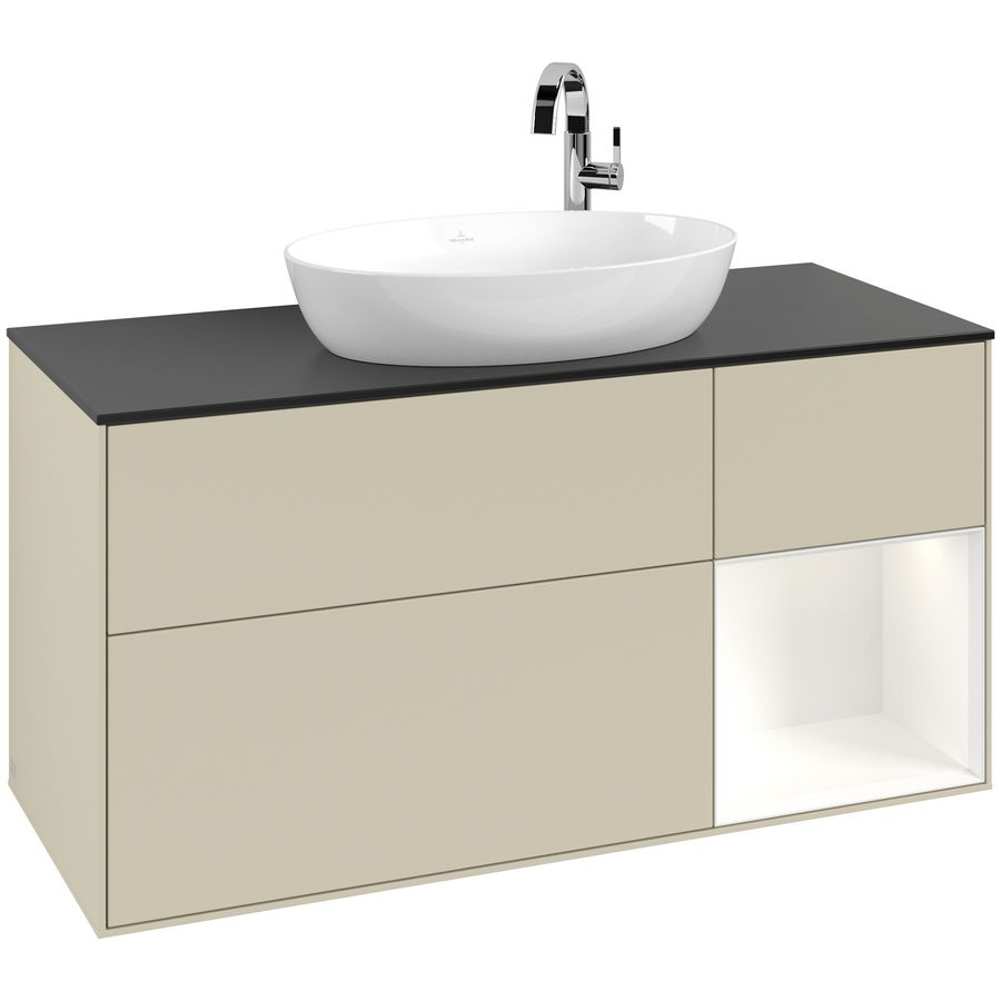 Wastafelonderkast Finion 1200x603x501mm S.Grey Matt Lacquer F952MTHJ