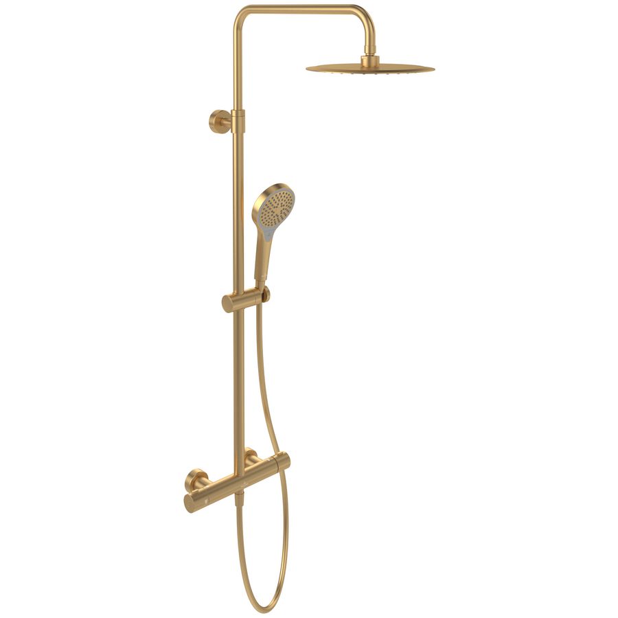 Douchesysteem met drie functies Verve Showers Brushed Gold