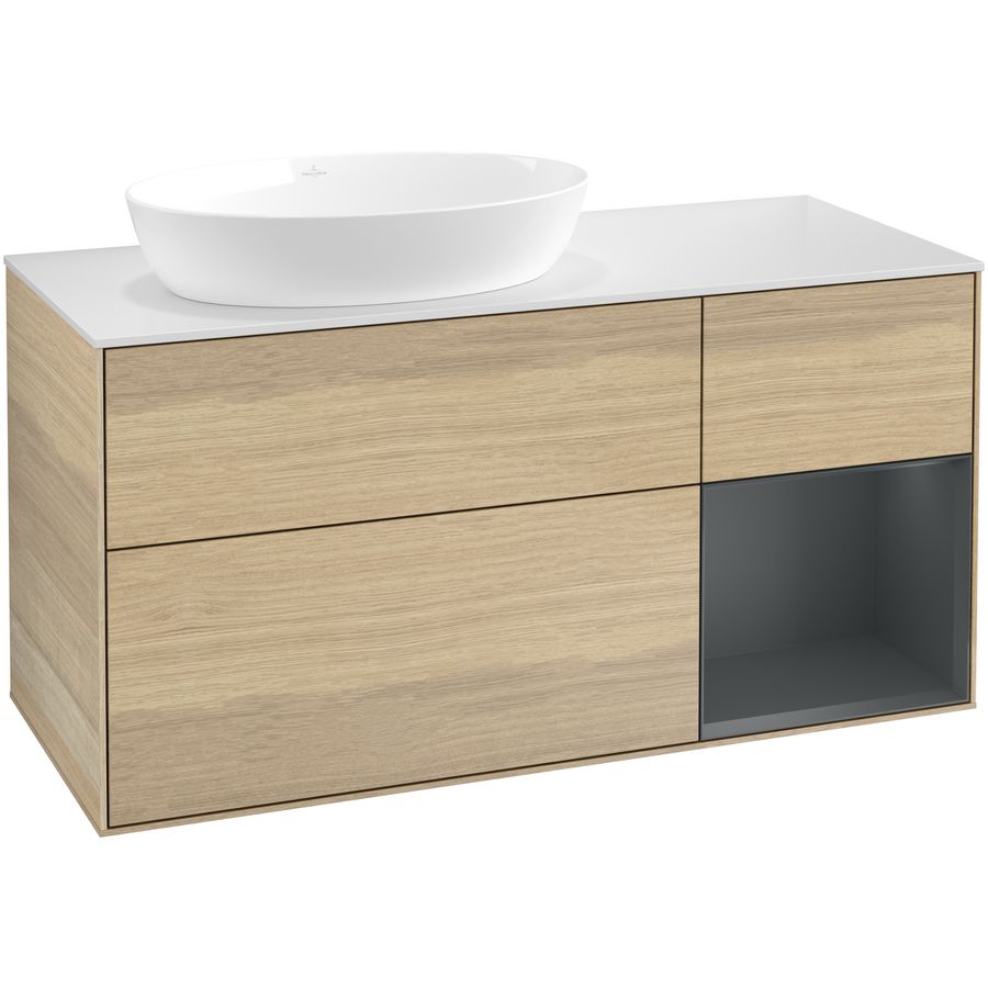 Wastafelonderkast Finion 1200x603x501mm Oak Veneer GA51HGPC