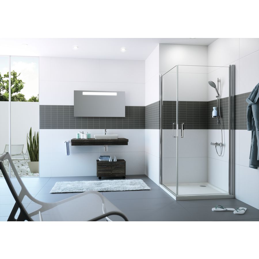 Zwaaideur voor hoekinstap/zijwand 800x2000mm