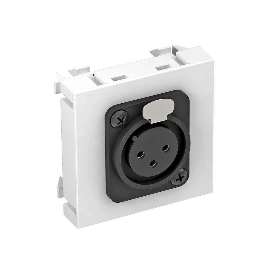 Multimediadrager XLR 3-ig schroefaansl. 45x45mm 6105250