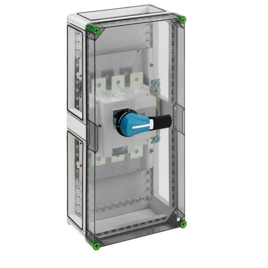 Behuizing met scheidingsschakelaar IP65