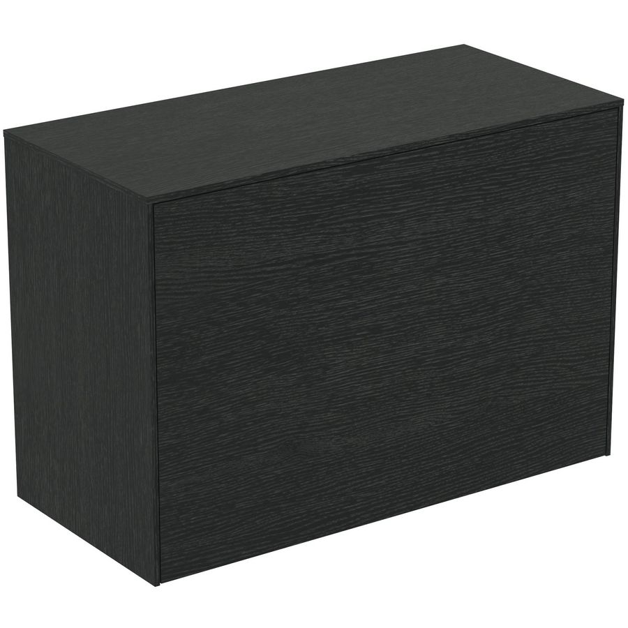 Conca wastafelmeubel 80x37x55cm 1 lade afdekblad zonder uitsnijding smoked oak
