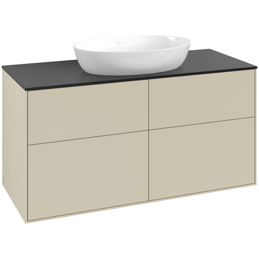 Wastafelonderkast Finion 1200x603x501mm S.Grey Matt Lacquer FA3200HJ