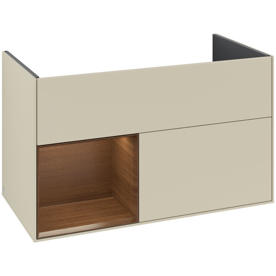 Wastafelonderkast Finion 996x591x498mm S.Grey Matt Lacquer F030GNHJ