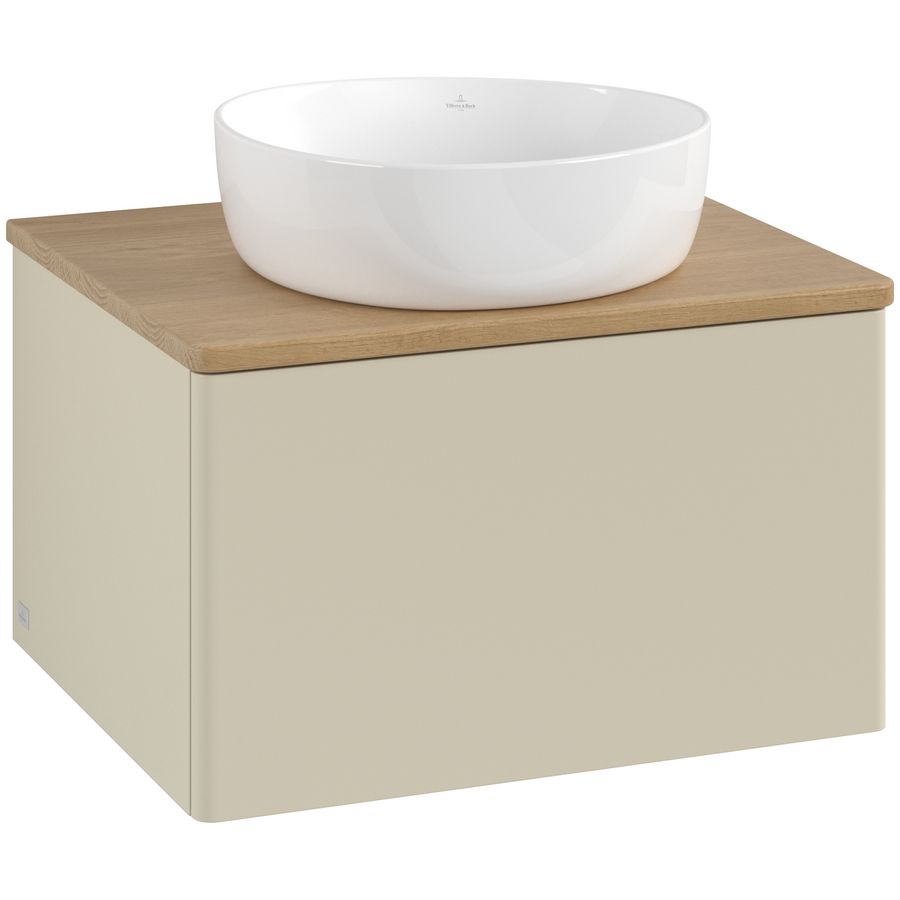 Wastafelonderkast Antao 600x360x500mm S.Grey Matt Lacquer K29011HJ