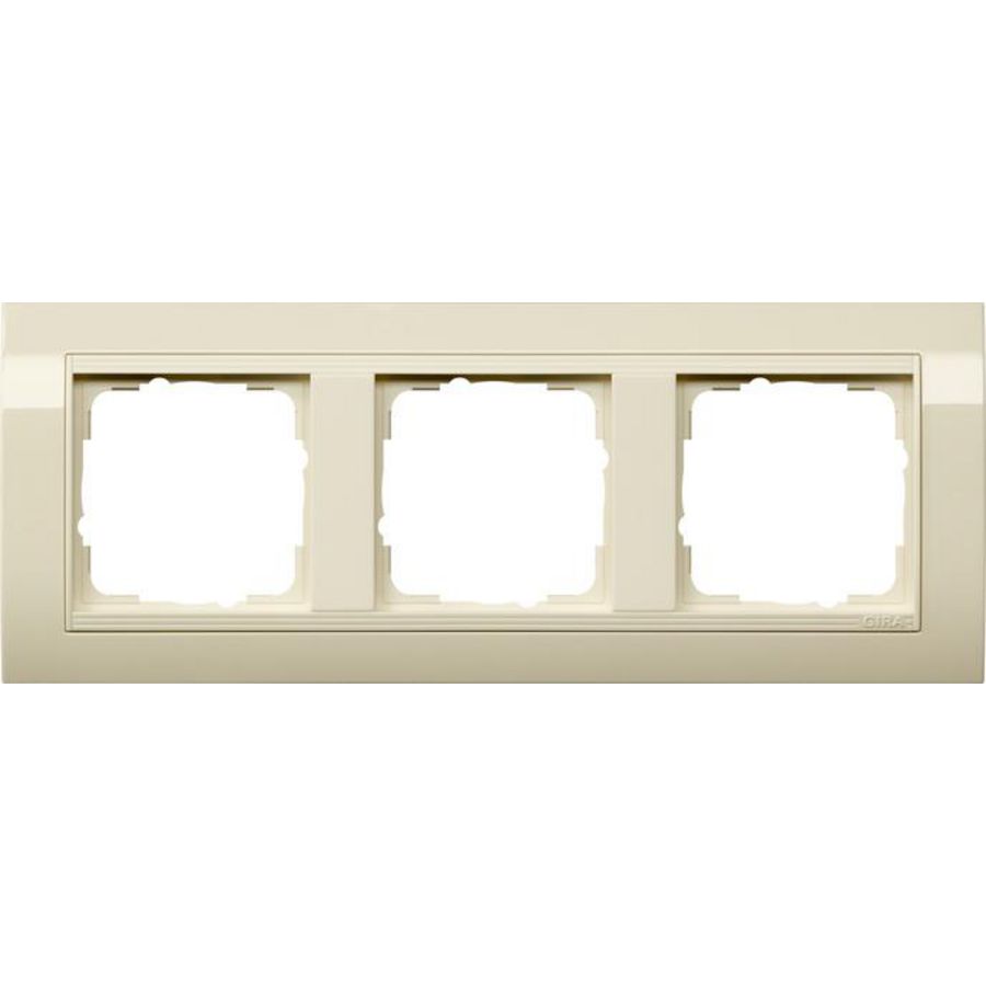 Afdekraam 3-v bred Gira Standard 55 creme wit