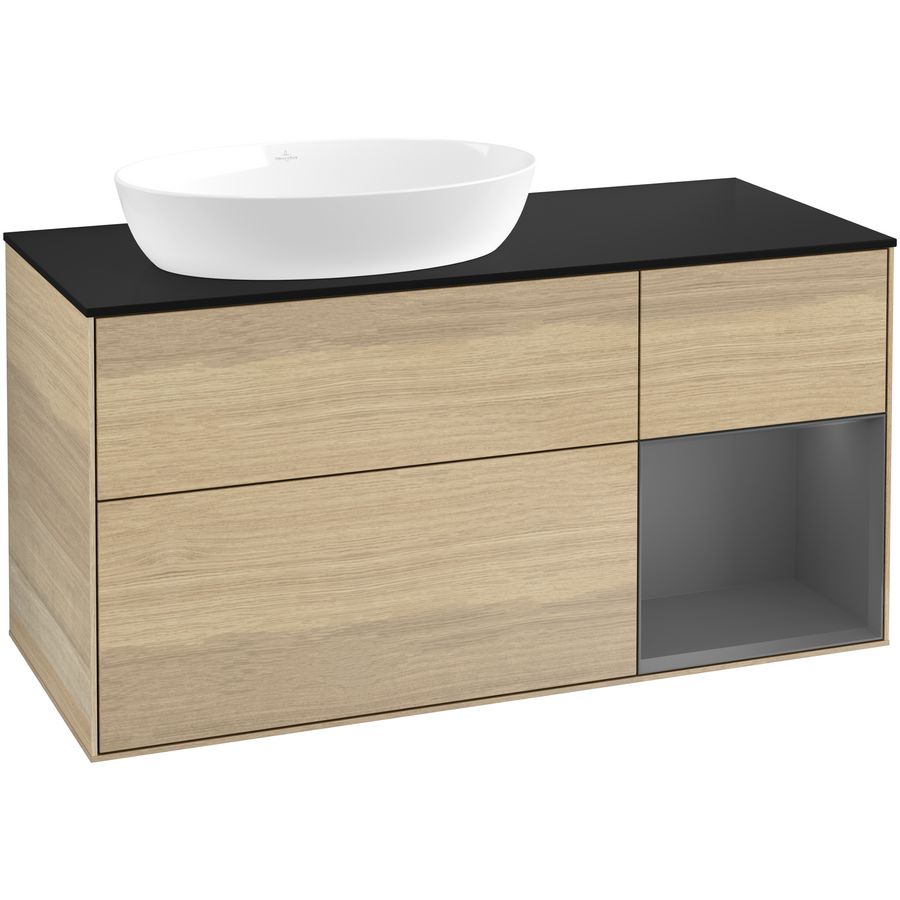 Wastafelonderkast Finion 1200x603x501mm Oak Veneer GA52GKPC