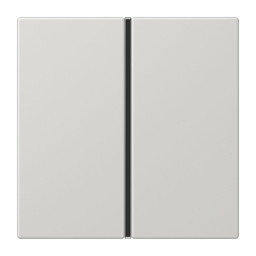 Tastafdekking 1-voudig compleet LS lichtgrijs KNX