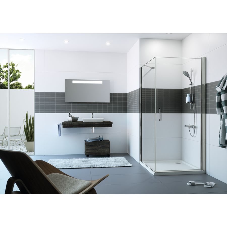 Zwaaideur Classics 2 855-870x2000mm zilverhggl. helder AP