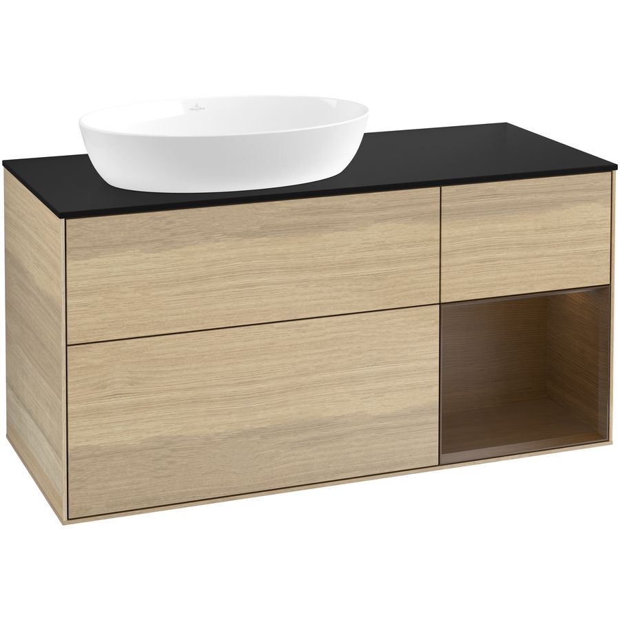 Wastafelonderkast Finion 1200x603x501mm Oak Veneer GA52GNPC