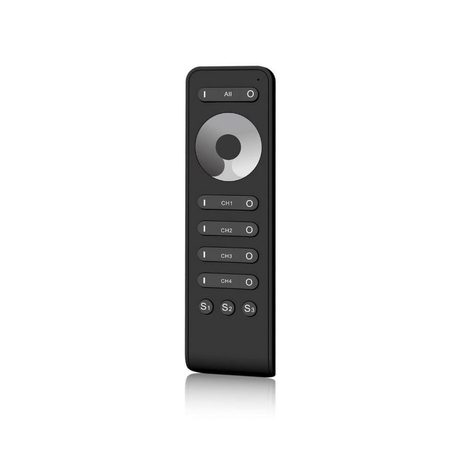 Afstandsbediening RF SC 4 kanalen touchwielbediening zwart