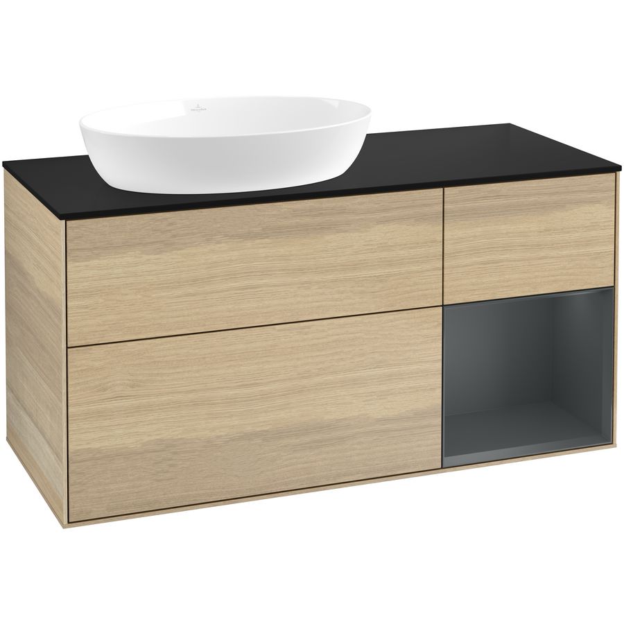 Wastafelonderkast Finion 1200x603x501mm Oak Veneer GA52HGPC