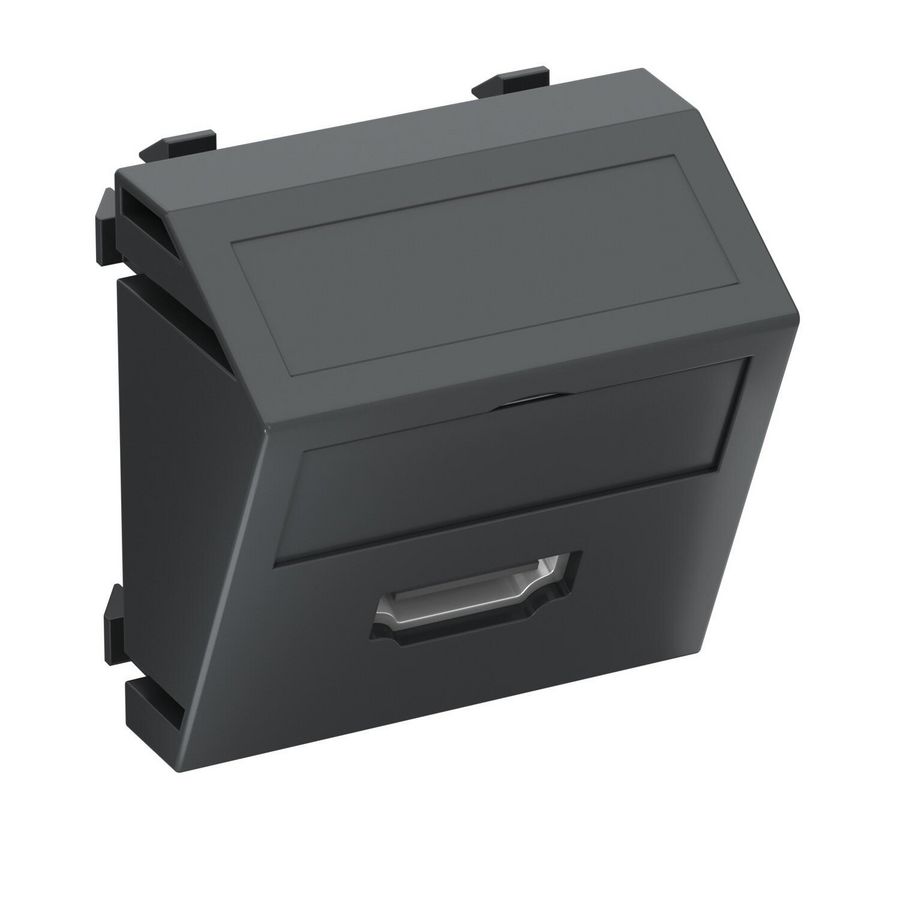 Draagplaat HDMI schroefaansl. 45x45mm zwart 6104817