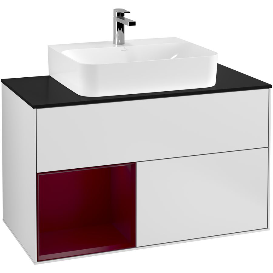 Wastafelonderkast Finion 1000x603x501mm White Matt Lacquer G112HBMT