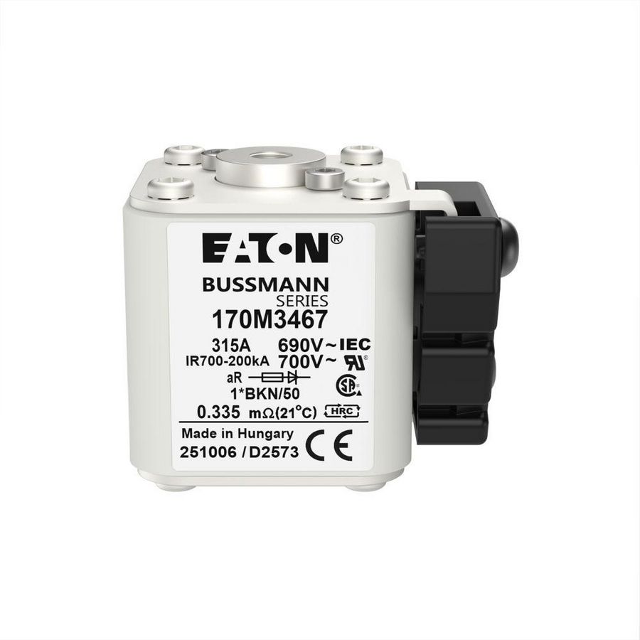 Zekering hoge snelheid 315A AC 690V 200kA compact 1 aR VVE=6