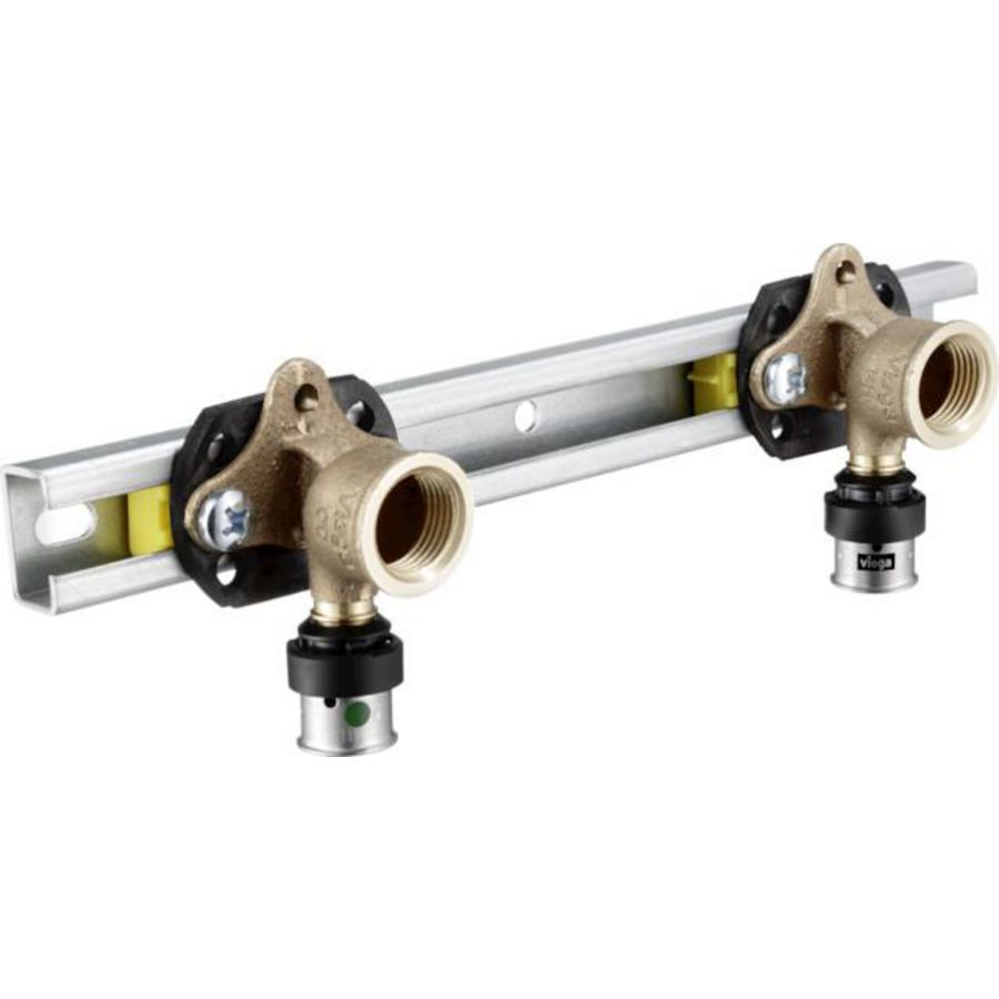 Muurplaatbeugel vlak SMARTPRESS 16mmx1/2" bn. HoH variabel