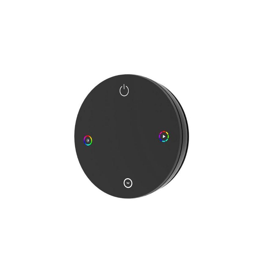 Afstandsbediening RF RGB(W) 1 zonet grote drukknopbedie zwar