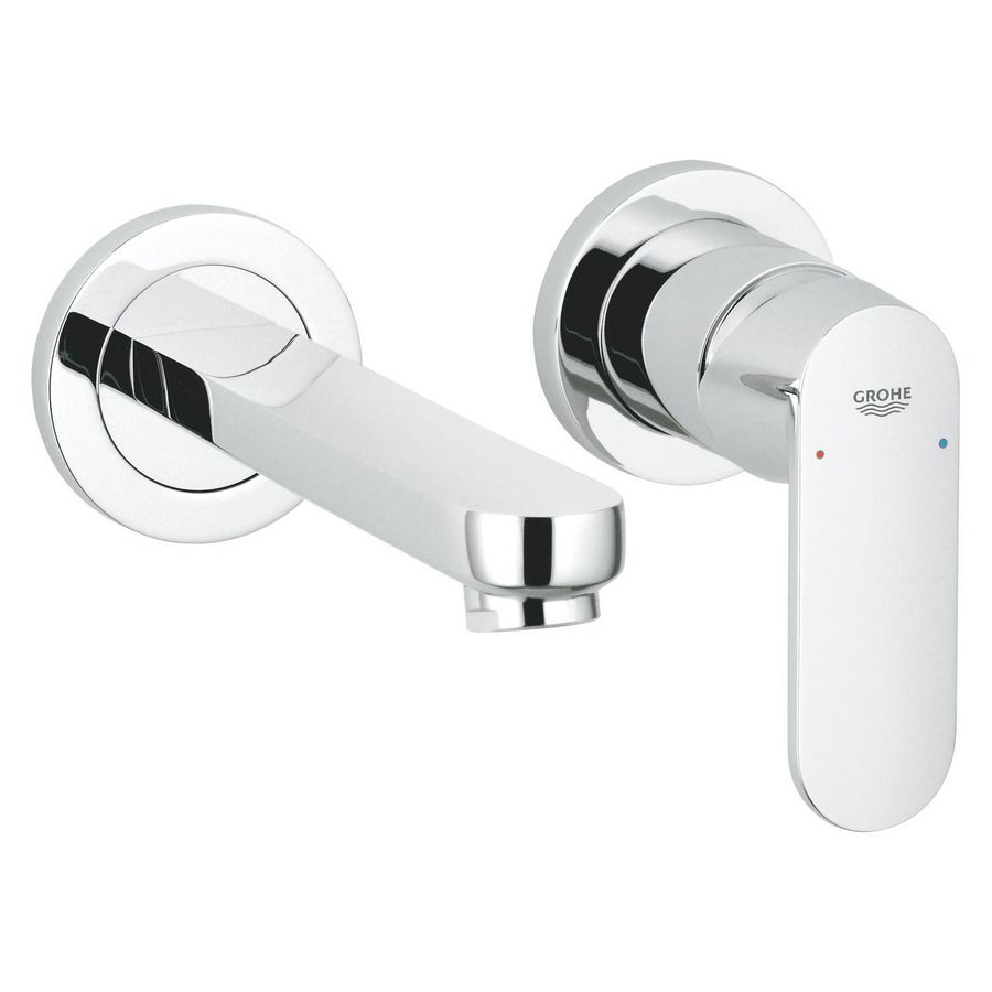 Afbouwdeel Eurosmart cosmopolitan wandmengkraan 1-hendel 170mm chroom (prof)
