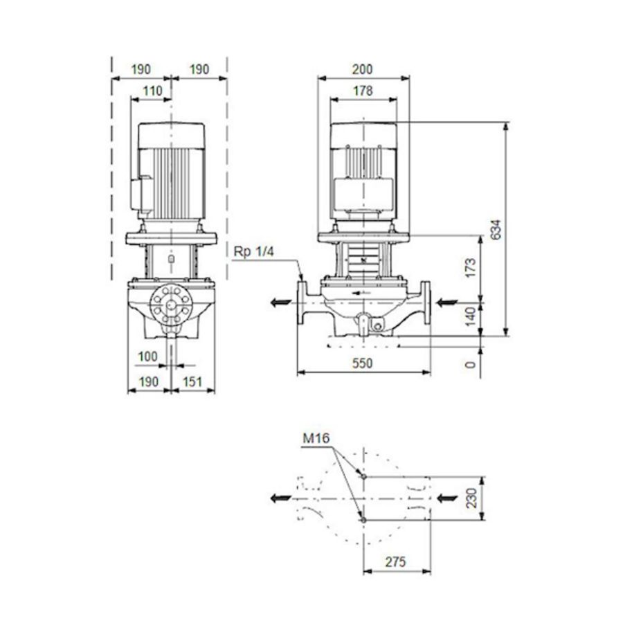 Inlinepomp TP 100-70/4-A-F-A-BQQE 400Y 50HZ