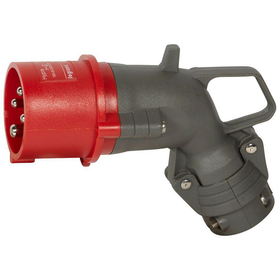 Hoek contactstop 400V 16A 4-polig IP44 kusntstof Hypra